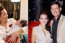 Bà xã Bình Minh mê mệt trước vẻ đáng yêu của nhóc tỳ nhà Chi Bảo