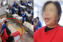 Nam sinh lao lên bục tát cô giáo vì...đói đến kiệt sức