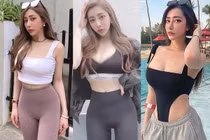 Hot girl diện đồ tập bó sát, khoe đường cong gây mê người nhìn