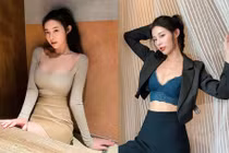 Nữ thần body đồng hồ cát mặc đồ hầu gái, khoe dáng "bỏng mắt"