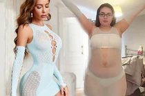 Mua váy xuyên thấu online, cô gái ngã ngửa khi nhận hàng thật