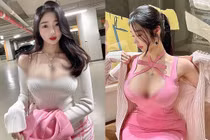 Hot girl xinh đẹp mặc hớ hênh, o ép vòng một "ná thở"