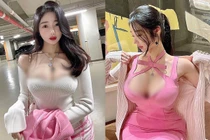 Hot girl xinh đẹp mặc hớ hênh, o ép vòng một "ná thở"