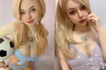 Đỏ mặt hot girl diện bikini khoe dáng nuột cổ vũ World Cup 2022