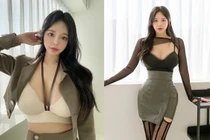 Mỹ nhân body đồng hồ cát mặc gợi cảm gây mê đắm