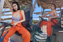 Hóa công nhân gợi cảm, hot girl lộ nội y nhìn phát ngượng