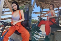 Hóa công nhân gợi cảm, hot girl lộ nội y nhìn phát ngượng