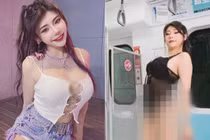 Đỏ mặt trước hot girl mặc nội y nhảy múa phản cảm trên tàu