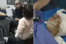 Trung Quốc: Bà ném cháu xuống đất gây chấn thương sọ não