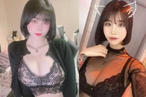 Ngượng chín mặt mỹ nhân mặc đồ mỏng tang, xuyên thấu khoe vòng 1