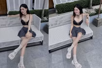 Dạo phố, hot girl xinh đẹp vô tư diện nội y khoe dáng nuột