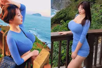 Nữ quản lý xinh đẹp nghiện mốt váy bó khoe vòng 1 "ná thở"