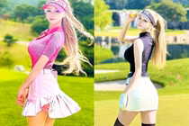 Hot girl khoe dáng cực nuột trên sân golf khiến người nhìn mê đắm
