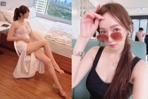 Chân dài tới nách, hot girl xinh đẹp mặc gì cũng gợi cảm hết nấc