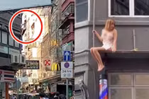 Hot girl mặc váy ngủ mỏng tang trèo cửa sổ: Lý do ngã ngửa 