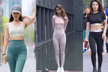 Ngượng chín mặt mỹ nữ diện quần tập lộ điểm nhạy cảm hớ hênh