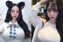 Nữ sinh siêu vòng một mặc kín vẫn nóng bỏng “thiêu đốt” ánh nhìn