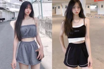 Cách phối đồ khoe eo thon của nàng hot girl xinh như búp bê