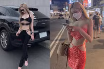 Ngượng chín mặt hot girl mặc hở hết mức khoe vòng 1 "ná thở"