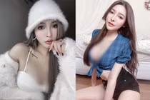 Đỏ mặt hot girl xinh đẹp mặc đồ o ép vòng một "ngộp thở"