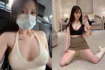 Đi tiêm vắc xin COVID-19, cô nàng mặc hở khiến người nhìn phát ngại