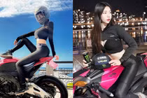 Nữ thần xe phân khối lớn vén áo khoe body "ná thở"