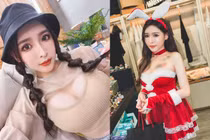 Đỏ mặt trước nàng hot girl chỉ mặc nội y đứng cắt tóc 