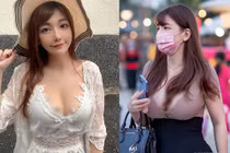 Đỏ mặt trước mỹ nhân diện áo xẻ sâu, “thả rông” đi mua sắm