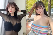 Diện đồ xuyên thấu bó sát, hot girl xinh đẹp khoe body siêu nuột