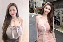 Mê mẩn hot girl siêu vòng 1 mặc gợi cảm xinh như công chúa