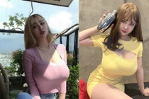 Mỹ nhân siêu vòng 1 diện đồ gì cũng nóng bỏng nhức mắt