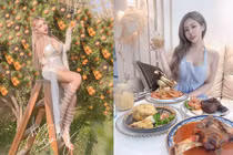 Đỏ mặt hot girl diện đồ gợi cảm hái cam, “thả rông” nấu ăn 