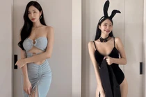 Mê đắm nữ thần âm nhạc hóa nàng thỏ gợi cảm hết nấc