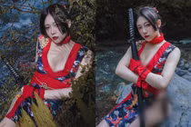 Hot girl xinh đẹp hóa nữ chiến binh “tắm tiên” giữa rừng