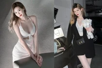 Đỏ mặt mỹ nhân diện bikini làm từ khẩu trang khoe dáng trên tàu