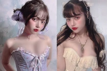 Hot girl xinh đẹp mặc o ép vòng 1 khoe body gợi cảm