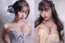 Hot girl xinh đẹp mặc o ép vòng 1 khoe body gợi cảm