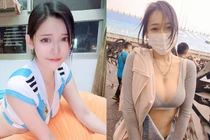 Hot girl xinh đẹp cởi áo ăn mừng tuyển Argentina giành vé đi tiếp