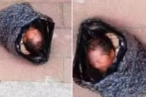 Mẹ đóng gói con sơ sinh, chuyển phát nhanh đến...trại mồ côi