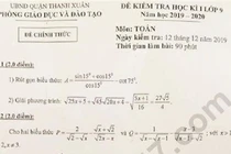 Thanh tra quy trình ra đề môn Toán khiến học sinh lớp 9 ở Hà Nội phải thi lại