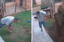 Lũ gián tấn công, người đàn ông "điên tiết" cho nổ cả sân sau