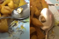 Ăn cắn phải vật cứng, cặp đôi choáng váng nhận ra sự thật kinh dị