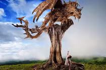 Xem mãnh thú xuất hiện đẹp kinh ngạc từ gỗ 