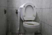 Nhà vệ sinh tắc bất thường, kiểm tra phát hiện điều rợn người...