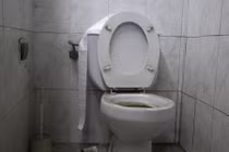 Nhà vệ sinh tắc bất thường, kiểm tra phát hiện điều rợn người...