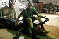 Cá sấu khổng lồ lớn thứ hai thế giới bị tóm gọn