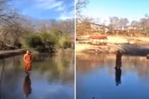 Giải mã “tài” đi bộ trên mặt nước của nhà sư