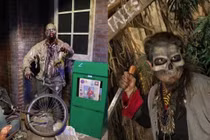 Halloween đi chơi nhà ma, cô gái gặp chuyện kinh hãi