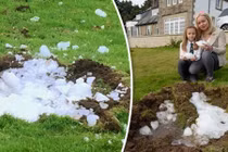 Đột nhiên thấy nhà rung lắc, chạy ra sân thì thấy điều choáng váng này