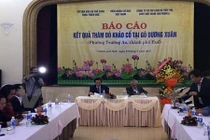 Kết quả thăm dò tìm dấu vết lăng mộ vua Quang Trung